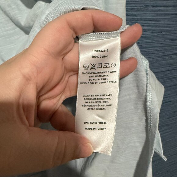 MER-SEA Catalina Slub Tee One Size Light Blue - Picture 8 of 9